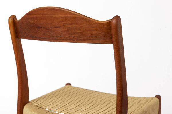 Arne Wahl Iversen GS61 Chaise   Années 1960 Design Danois   Glyngøre Stolefabrik