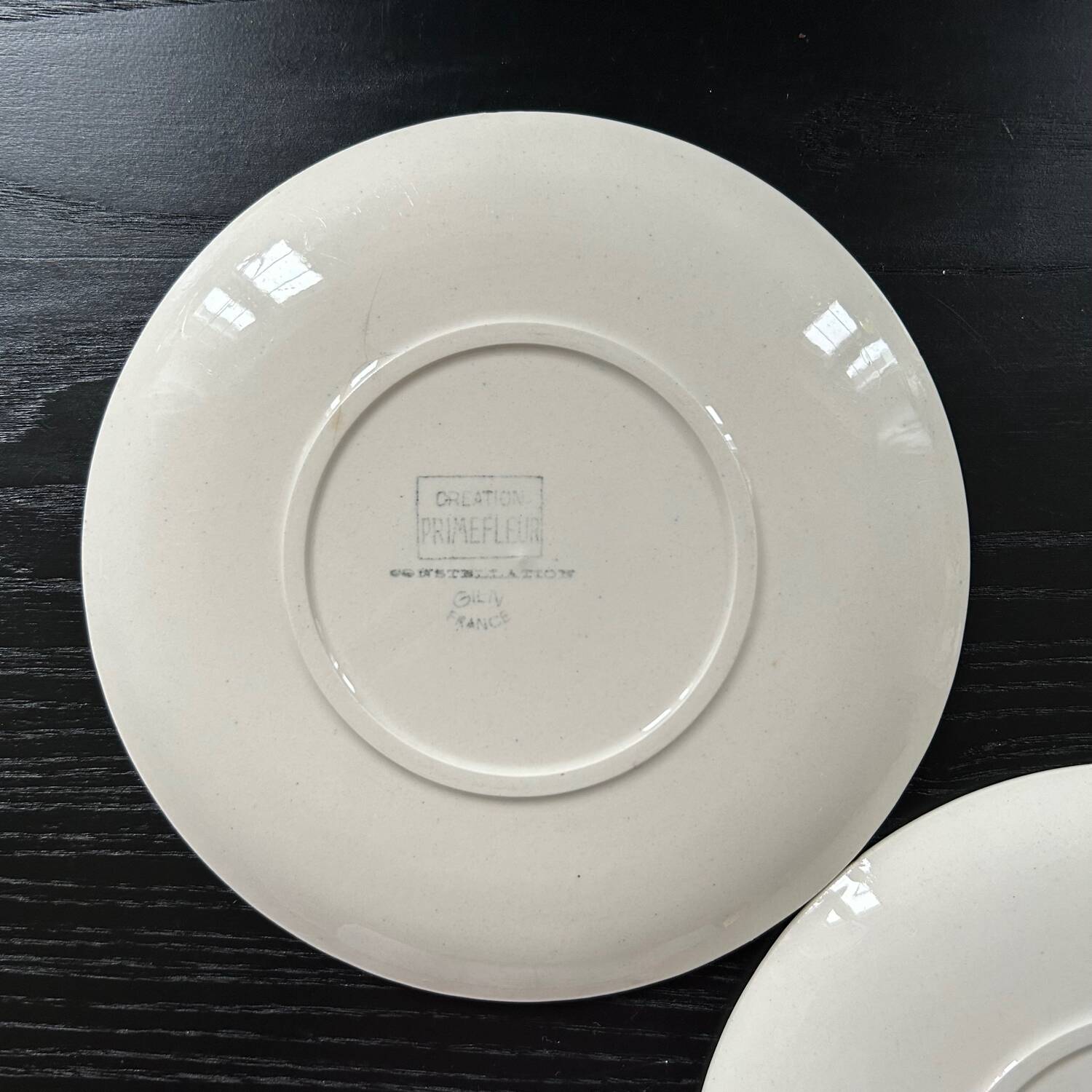 Duo of Primefleur Gien plates
