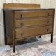 Commode anglaise en chêne des années 1930