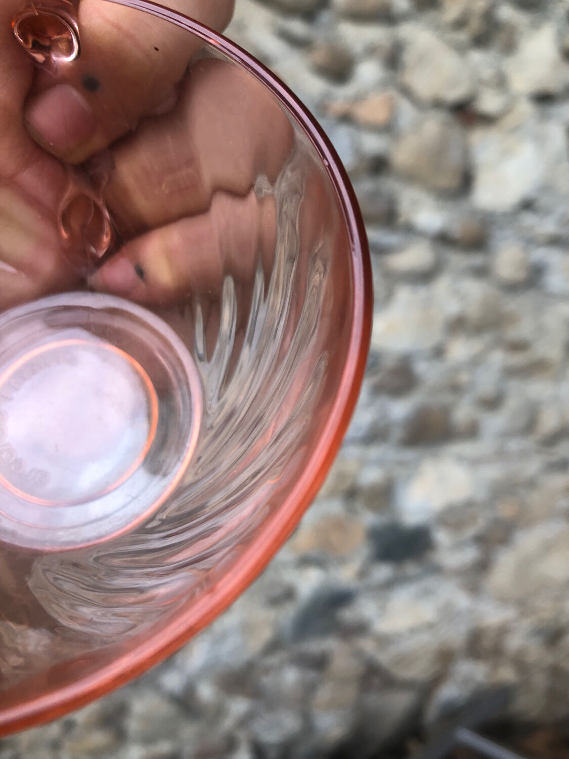 Cups + saucers • Arcoroc, rosaline