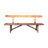 Wooden farm bench