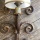 XXL wall lamp in gilded iron Italian work 1960