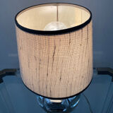 Vintage eglomised glass lamp from the 50s-60s