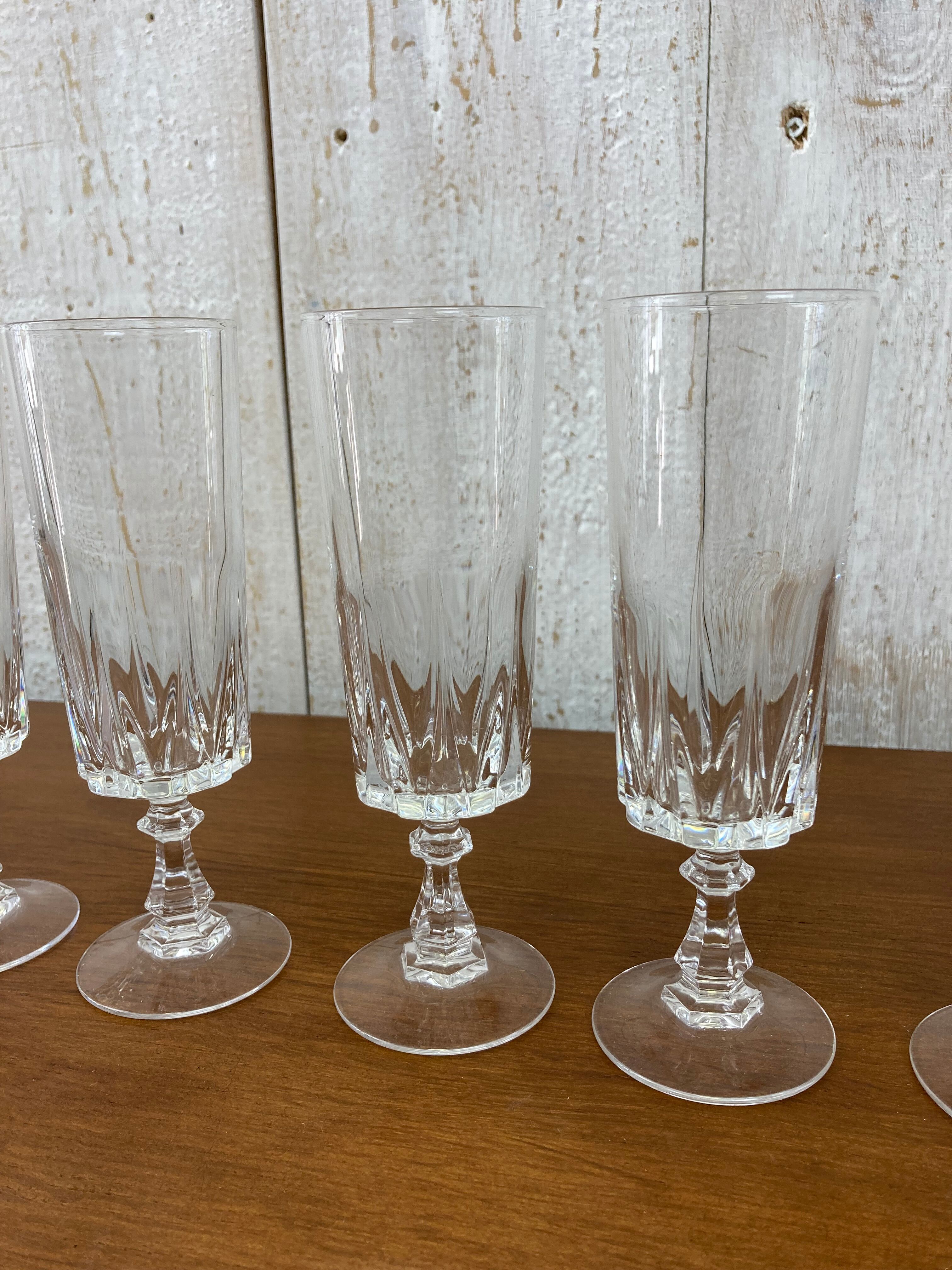 Crystal flutes of Arques