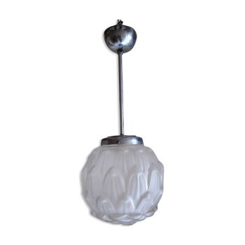 Art deco pressed glass suspension