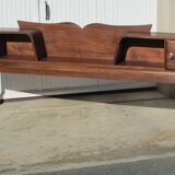 Cosy, art deco bedroom furniture in solid walnut