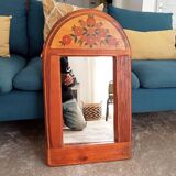 Vintage solid oak mirror from the 70s/80s by Nicole Minck 70*41cm
