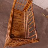 Vintage folding bamboo shelf