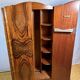 Art Deco Vintage 1930s  Figured Walnut Wardrobe Bookmatched Fitted Interior