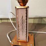 Art Deco lamp in copper and glass