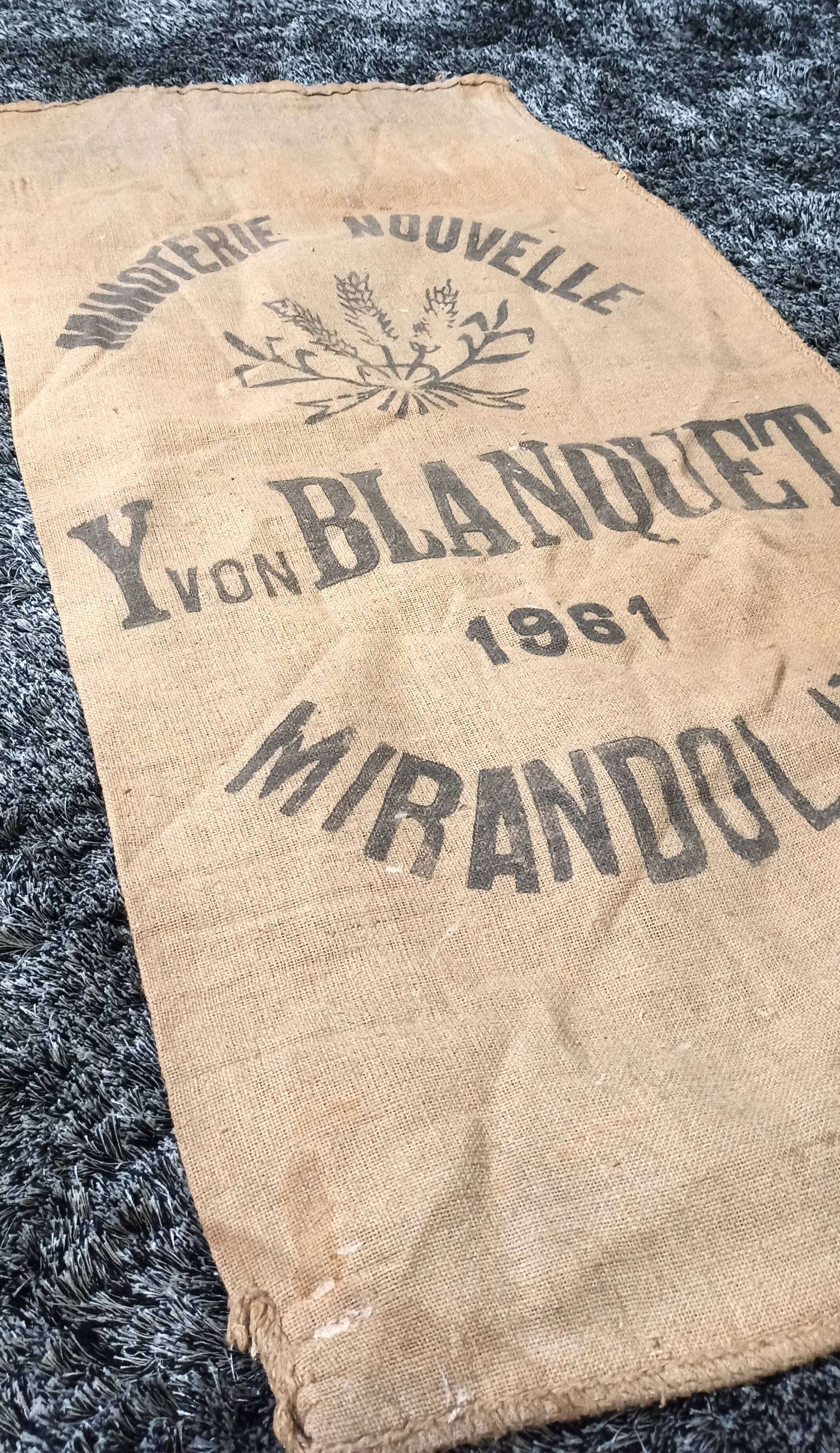 Burlap bag blanquet Tarn