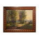 Painting, Landscape, Lyon School, mid-20th century