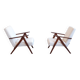 1960 model B 310 var mid century chair in ivory boucle