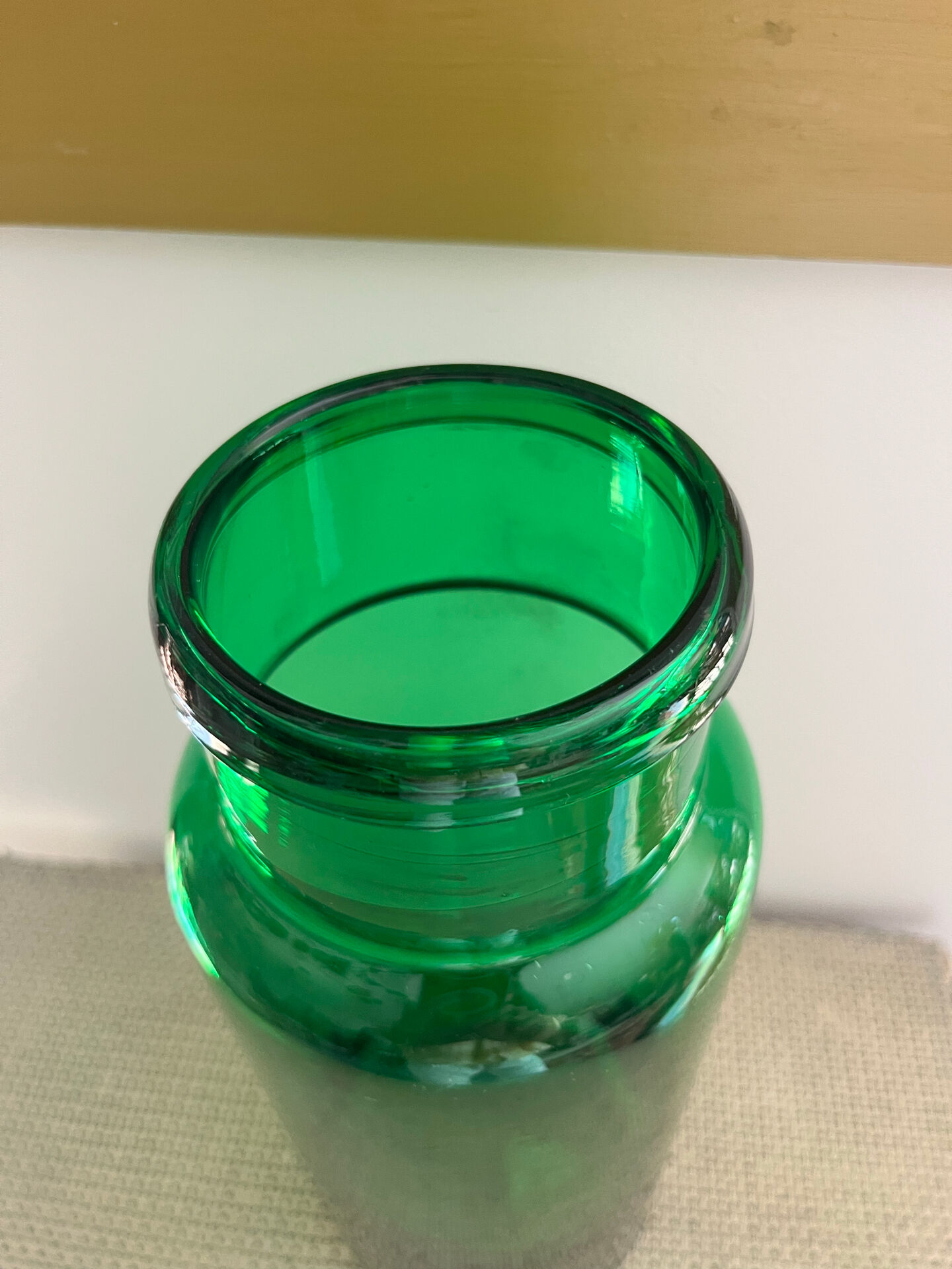 Green vase