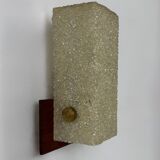 Vintage wall light, Perspex and wood, France, 1960.