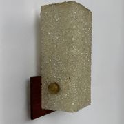 Vintage wall light, Perspex and wood, France, 1960.