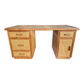 Large rattan desk
