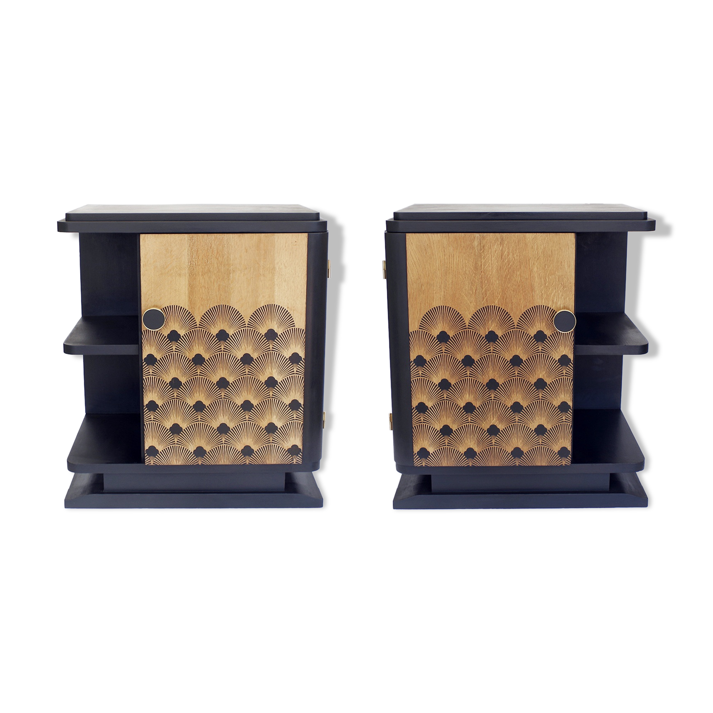 Pair of art deco nightstands