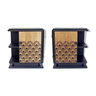 Pair of art deco nightstands