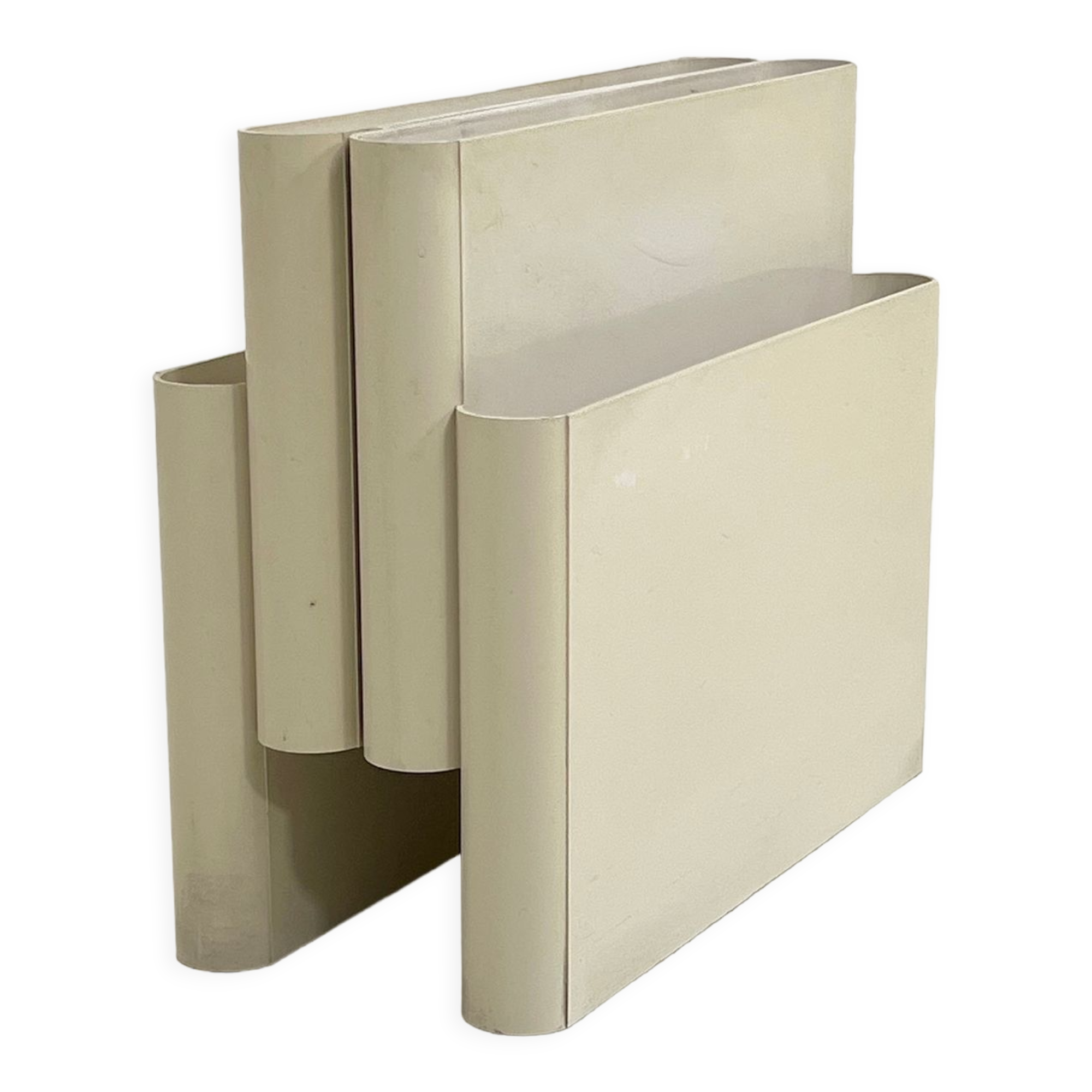 Magazine holder by giotto stoppino for kartell, 1970