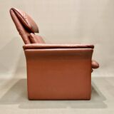 "Erpo" high designer leather armchair
