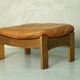 Danish leather ottoman, 1970