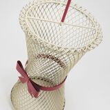 Bow tie umbrella stand in the style of Mathieu Matégot, mid-century, metal, France, 1950s.