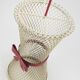 Porte-parapluie à nœud papillon style Mathieu Matégot, milieu du siècle, métal, France, années 1950