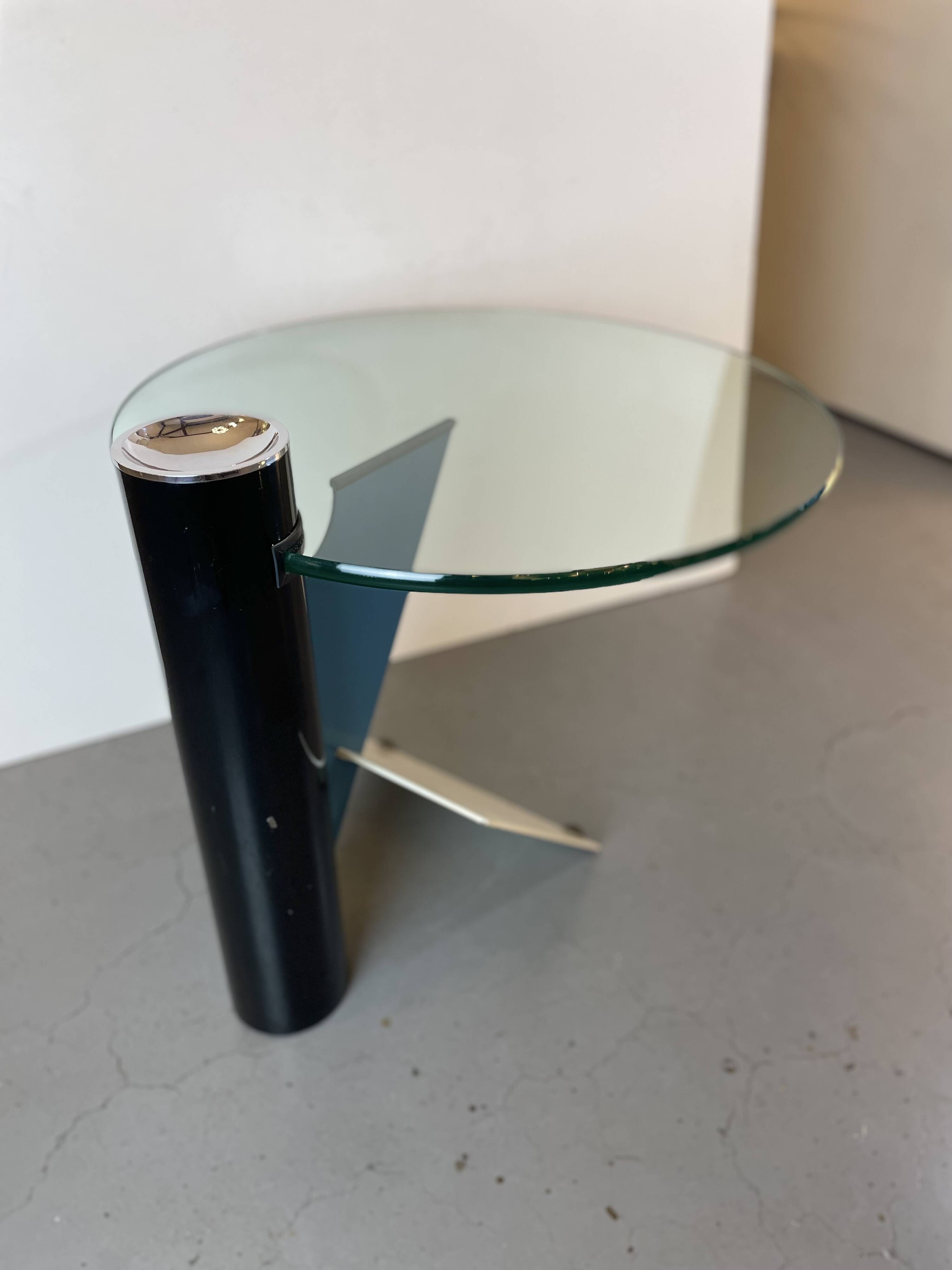 Memphis Postmodern Side Table by Peter Shire for Saporiti, 1980s