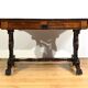 Table, bureau à volets en palissandre massif, époque Restauration, début XIXème