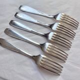 Christofle cutlery set - 11 fourchettes de table et 11 cuillères à soupe - Art déco - Métal argenté