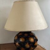 Lampe en terre cuite ajourée vintage