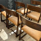 6 sled chairs by Baumann - Seats refurbished to new.