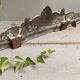 Enamelled cast iron pediment