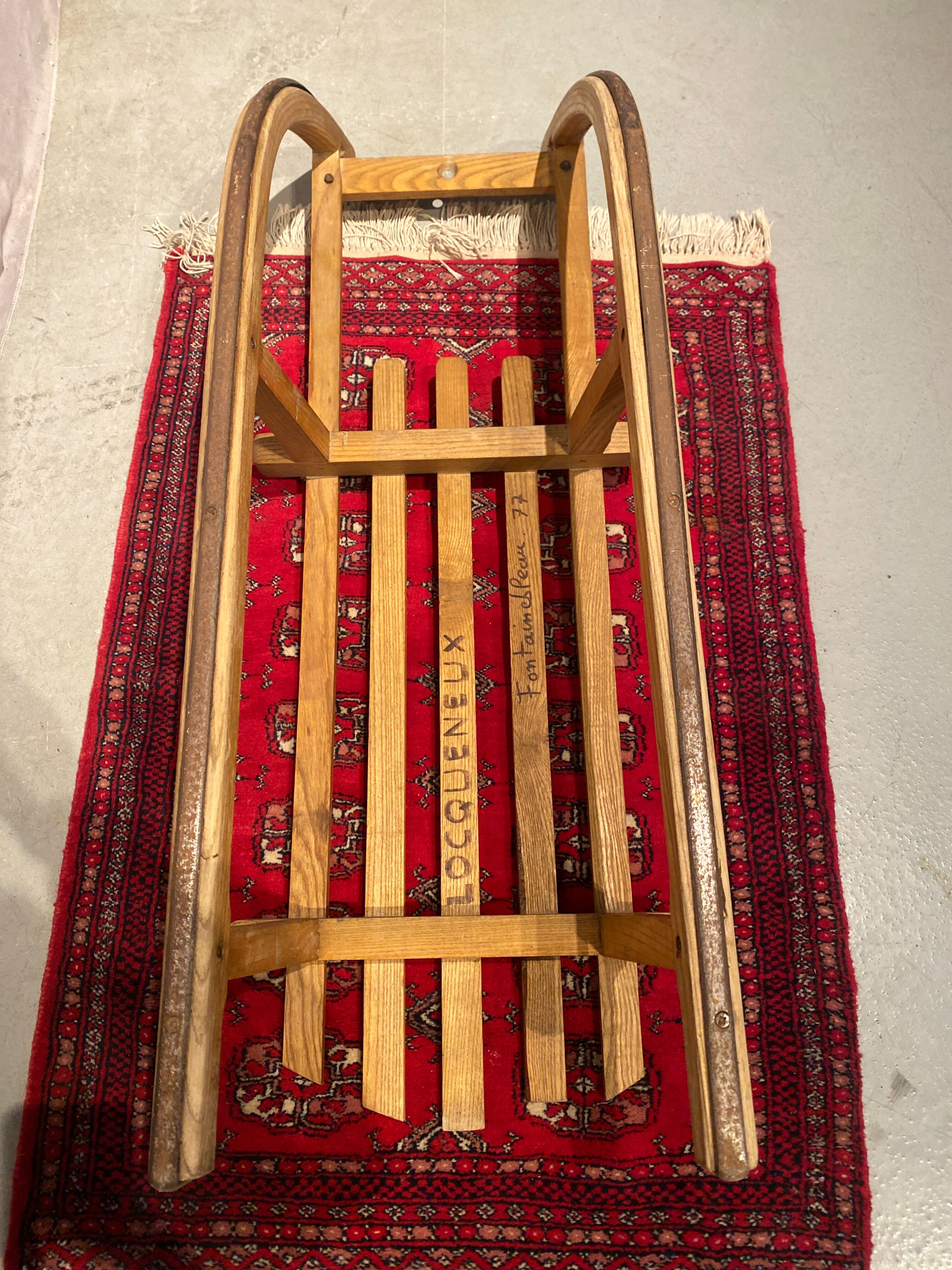 Antique wooden sledge
