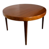 Table avec rallonge scandinave en teck 1960