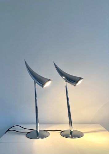 Paire de lampes Ara de Philippe Starck 1988