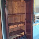 Napoleon III wardrobe in dark wood