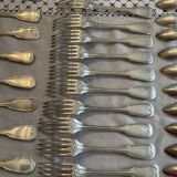 Set of christofle cutlery, Model Chinon pointed tip