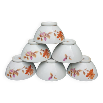 Set of 6 porcelain bowls