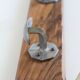Wall coat rack in wood and metal
