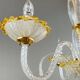 Murano glass chandelier with three lights, 20th century