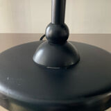 Vintage lamp from the 80s in black metal and glass paste