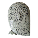 Owl in ceramic 60s signed Jean Varoqueaux