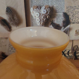 Vintage glass opaline lampshade from the 50s