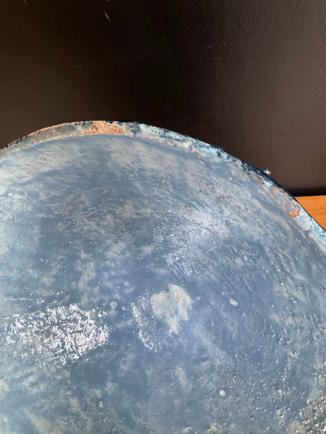 Vintage covered large pot in brutalist ceramic - Hungary