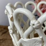 Openwork earthenware basket