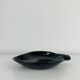 Black ceramic catchall, organic shape, vintage.