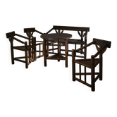 Ensemble de chaises, banc et table pour Lingel