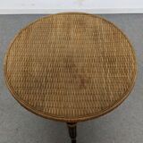 Table in bamboo and rattan Napoleon III